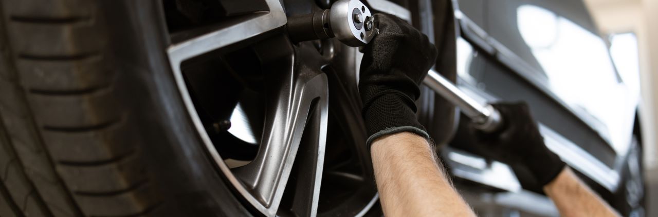 Tyre repairing at our store.